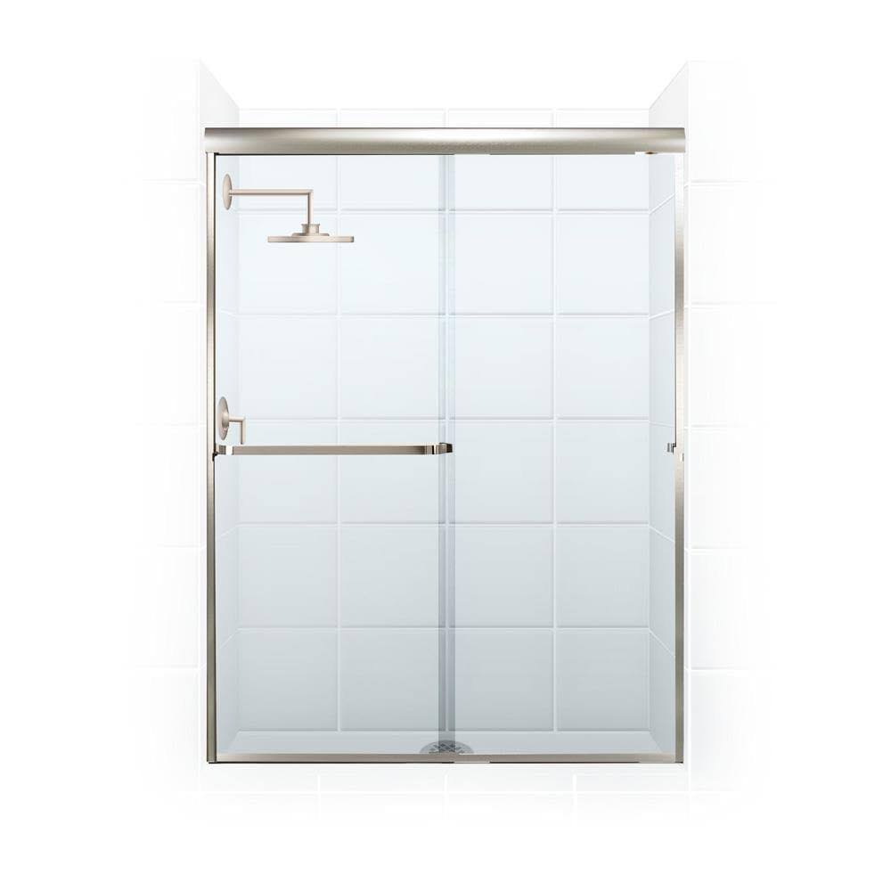 46x22 x 69x22 Frameless Sliding Shower Door Trim Finish: Brushed Nickel J985748