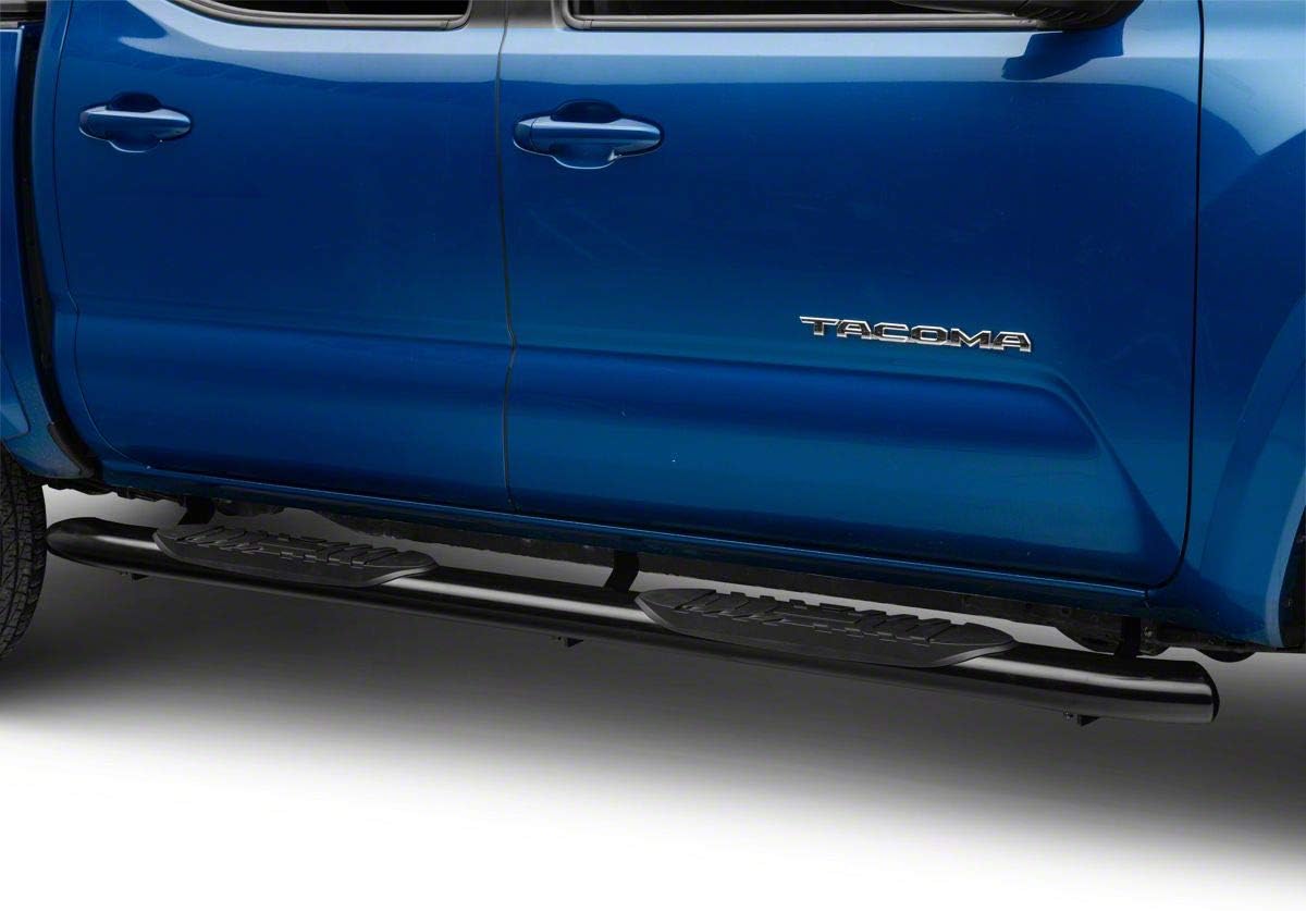 Black 5-Inch Oval Bent End Side Step Bars B717652