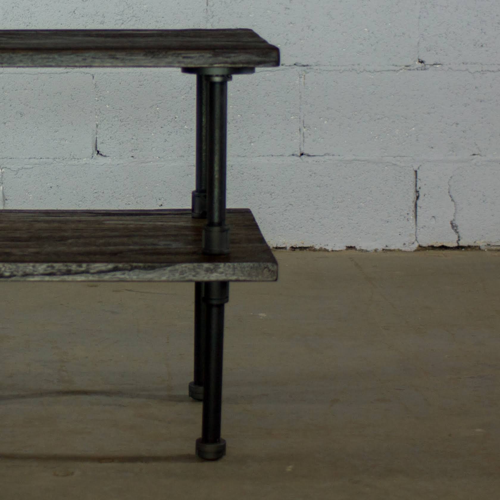 Rustic Bronze Industrial End Table G36901