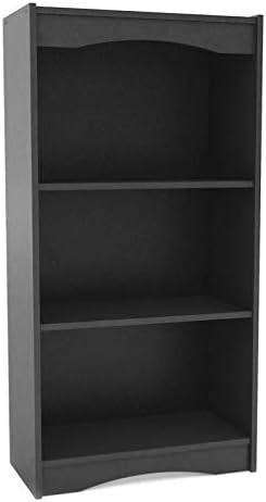 Midnight Black Tall Bookcase T3836