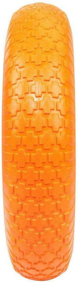 16 Flat Free Solid Foam Wheelbarrow Tire 5/8 Axle V7709