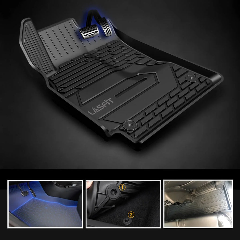 Black TPE All Weather Car Mats for Chevrolet Equinox D3680