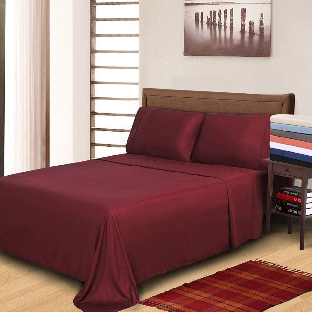 Black Sateen Weave Sheet Set California King I29798