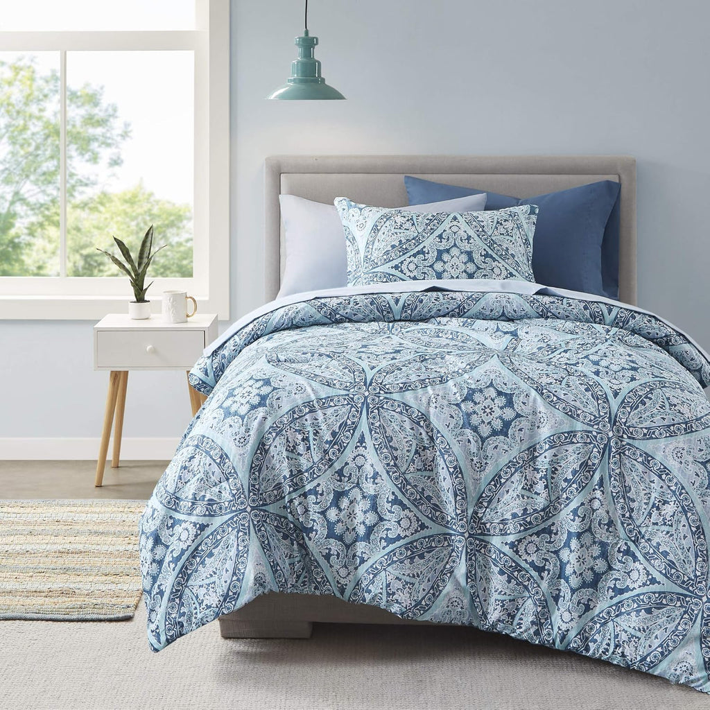 Grey Purple 9 Piece Queen Comforter Set Z9401