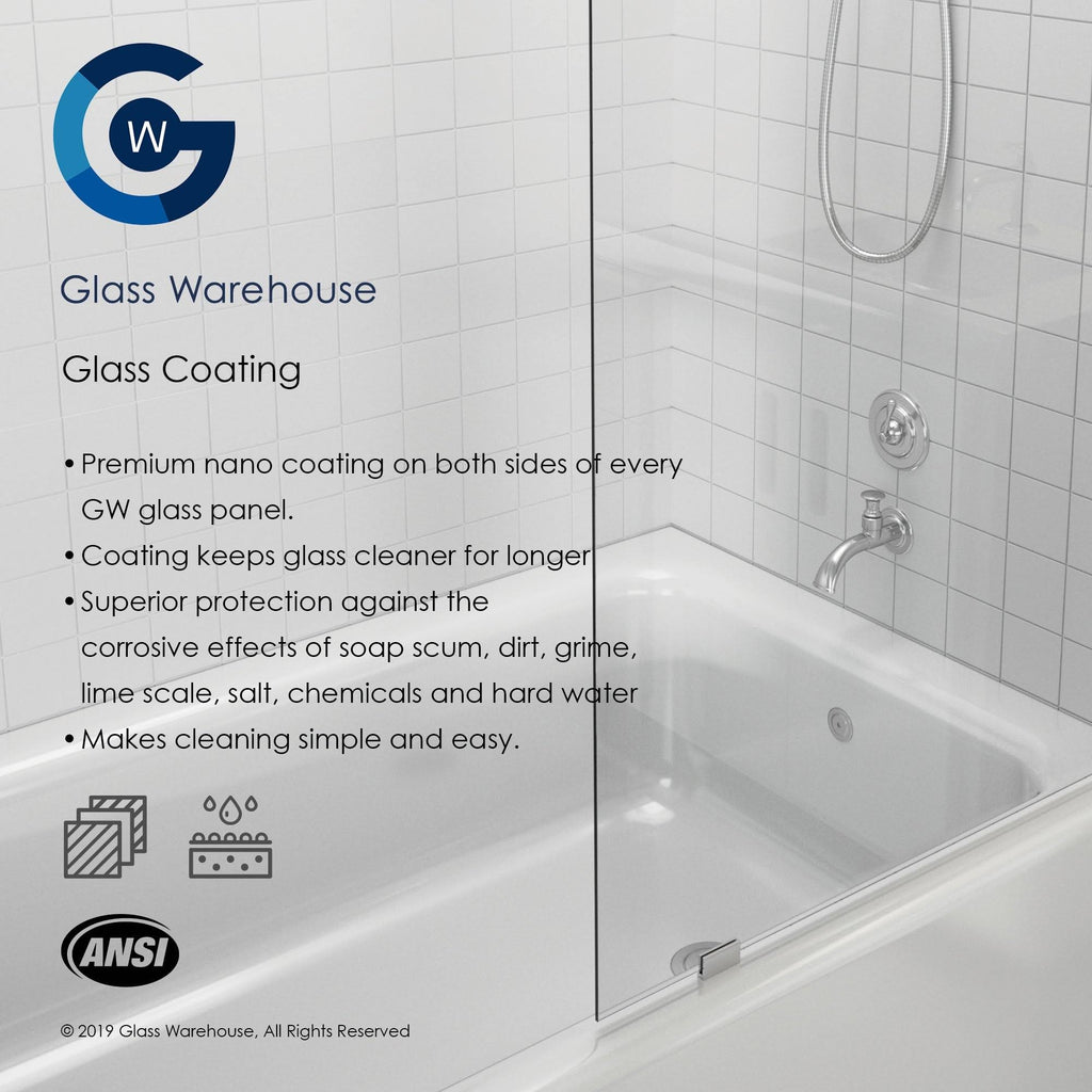 Frameless Shower Bath Fixed Panel N547265