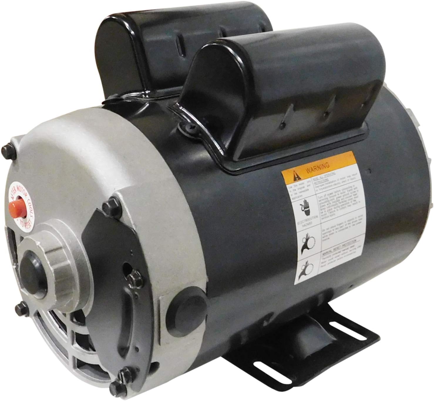 Compressor Duty Electric Motor, 3450 RPM, 56 Frame, 5/8" Shaft Diameter, 120/240 Volt H728251
