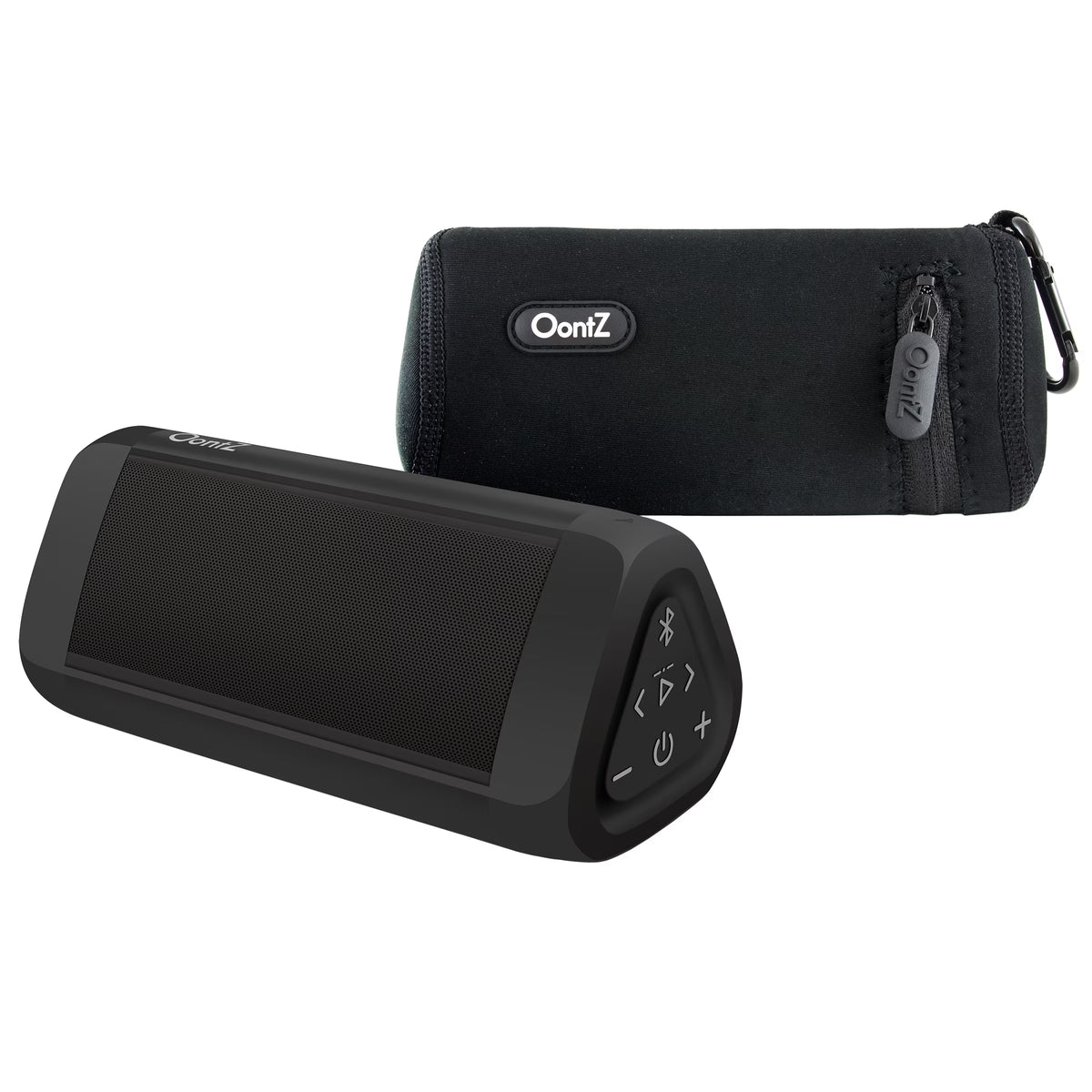 Bluetooth Speaker with Carry Case, 14-Watts, IPX-6 Splashproof Black O32397