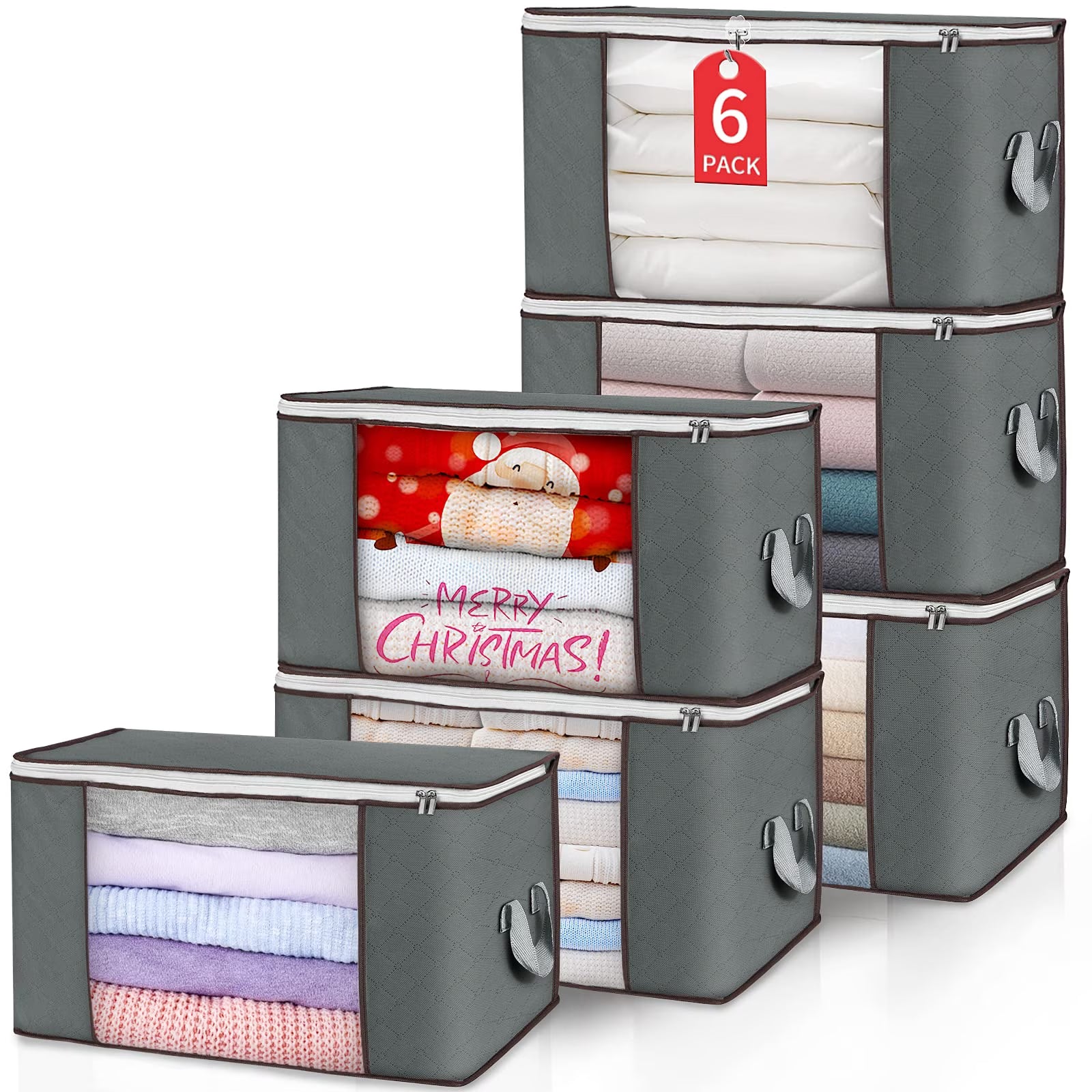 90L Foldable Clothes Storage Bags with Handles S76684