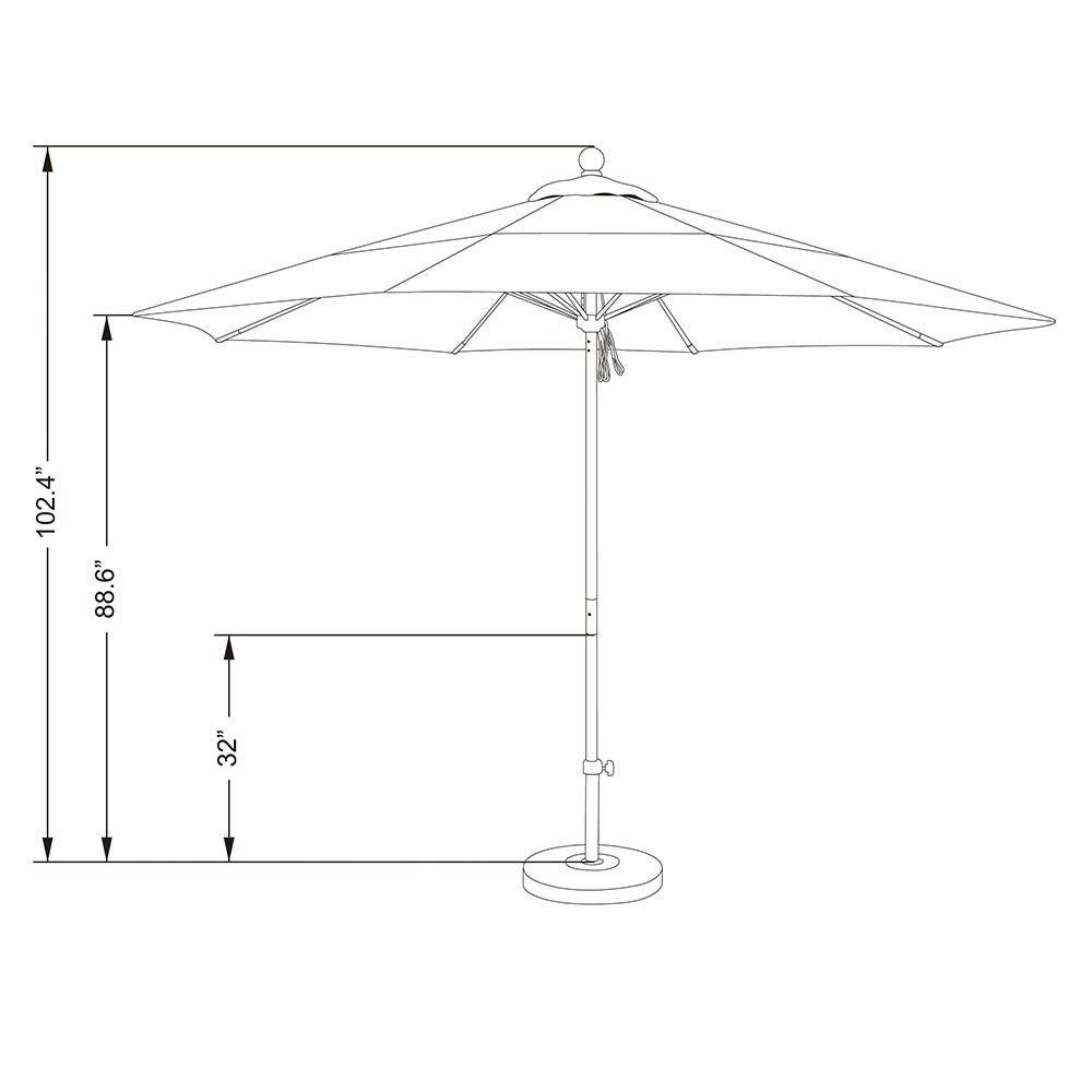 Blue Market Umbrella M70022