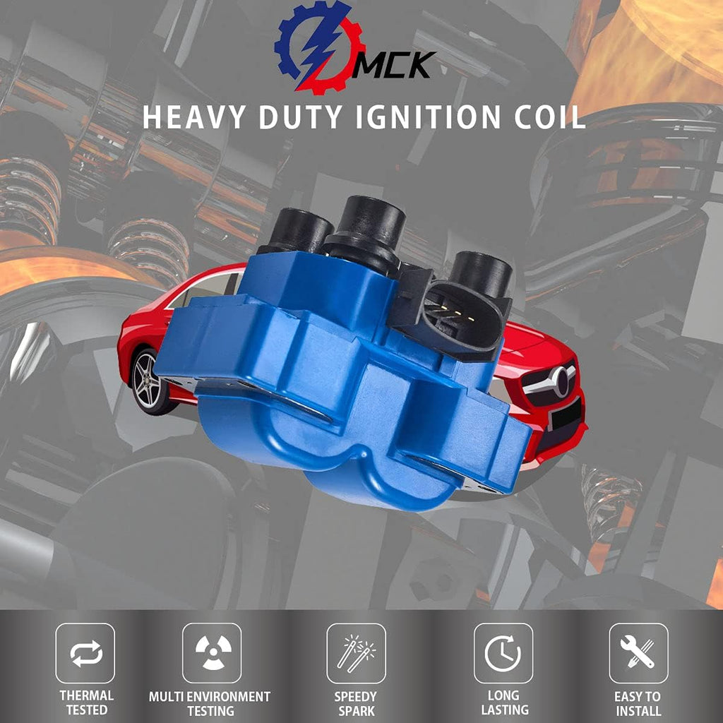 2 pcs Ignition Coil Pack Tune Up Kit with 8 Platinum Spark Plug & Wire Set H51854
