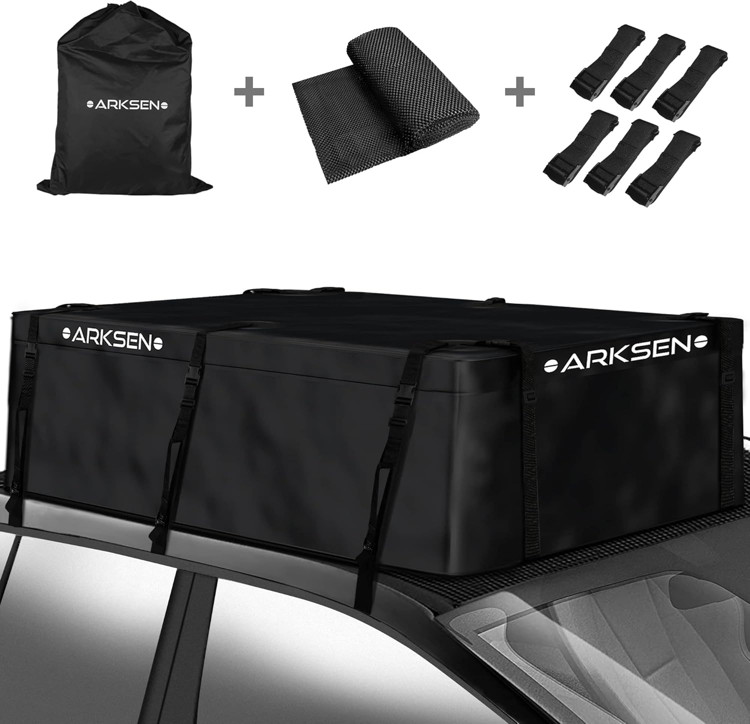 Waterproof Rooftop Cargo Carrier Bag with 6 Door Hook Straps I201