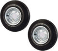 2-Pack Trailer Tire On Rim 480-8 4.80-8 Load C 5 Lug Galvanized Wheel E986