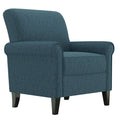 Caribbean Blue Herringbone Rolled Armchair T449053