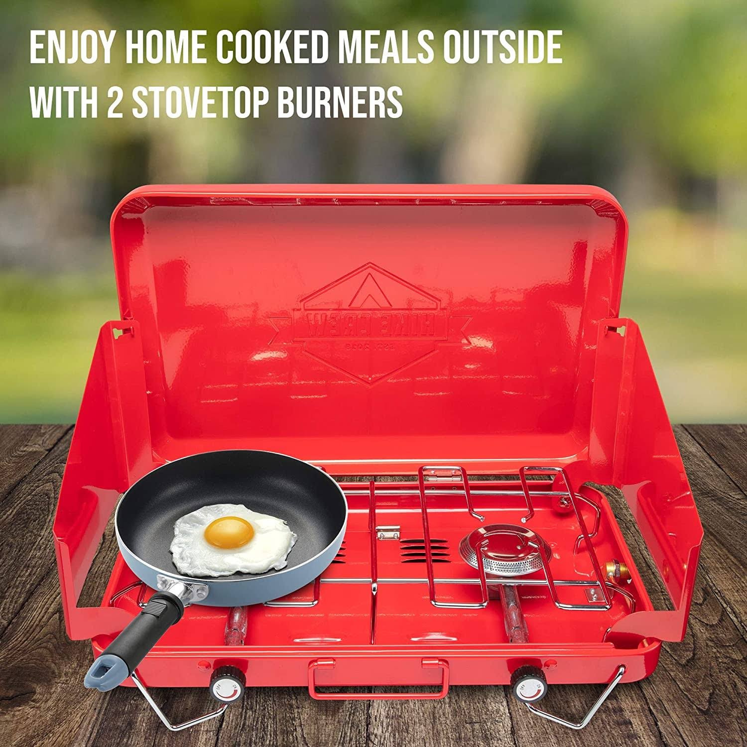 Portable Double Propane Burner Camping Stove Q244191