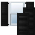 Black Exterior Composite Louvered Shutters Per Pair A959429