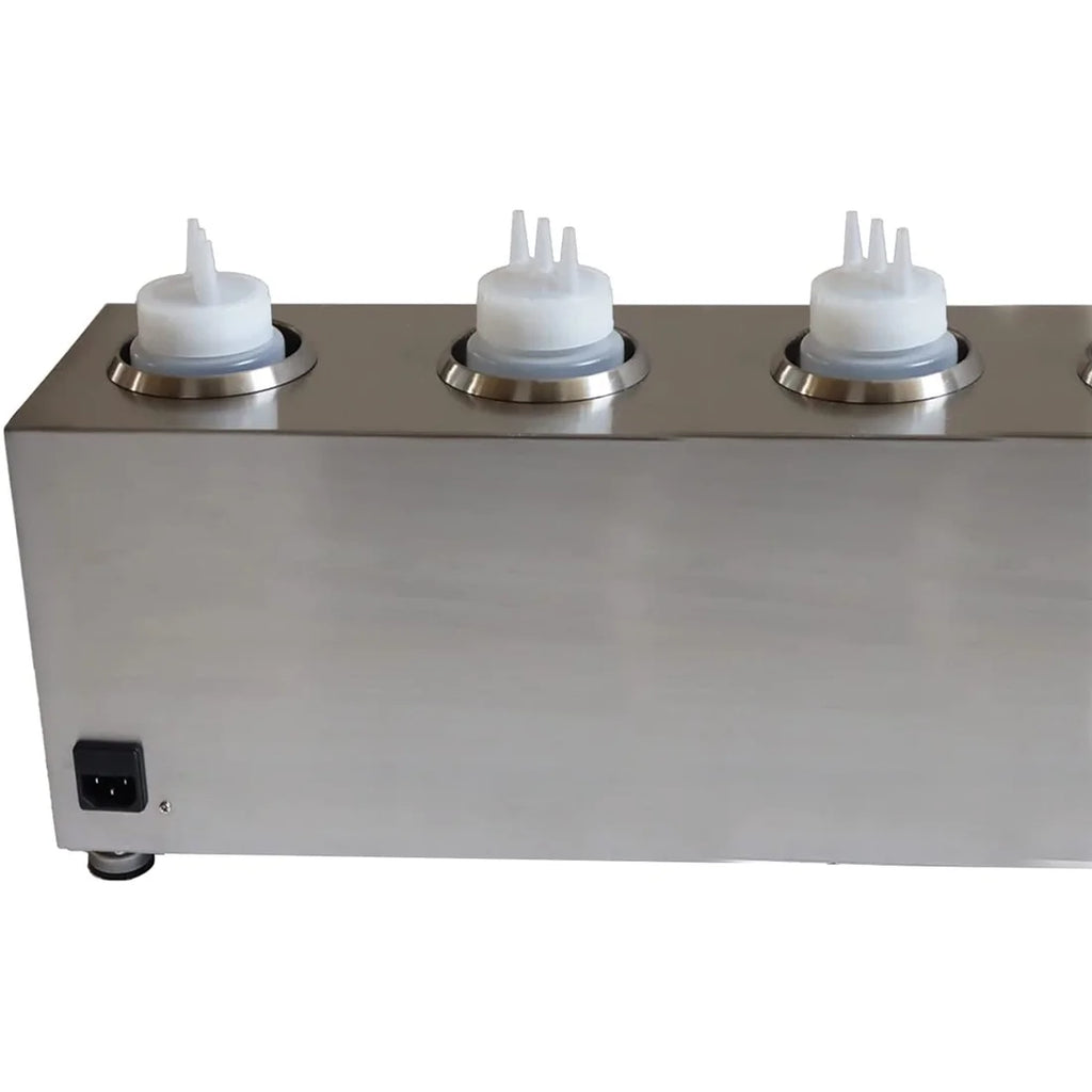 4 Pots Electric Sauce Warmer Stainless Steel J683151