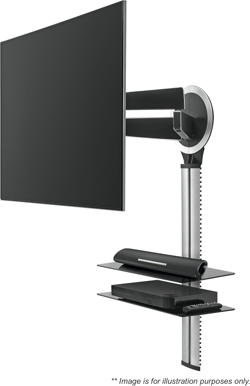 Silver/Black Cable Column G954522