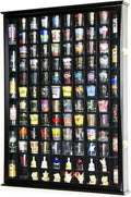 Oak Shot Glass Display Case with Lockable Door O844