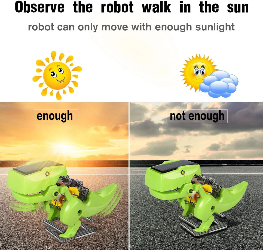 Solar Robot Kit 3-in-1 DIY Dinosaurs Robot Science Kits Toys B1109