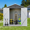 6' x 4' Metal Outdoor Storage Shed with Lockable Doors A52469