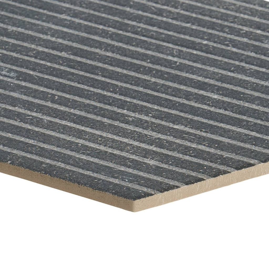 Black 9 in. Hex Matte Porcelain Floor and Wall Tile (20 Pieces 9.47 Sq. ft. / CASE) S1429