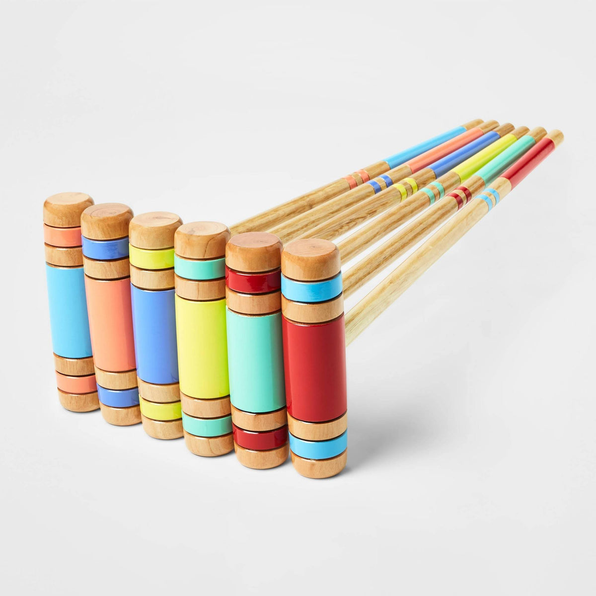 24 Pieces Croquet Game Set with Storage Carry Bag Y2704