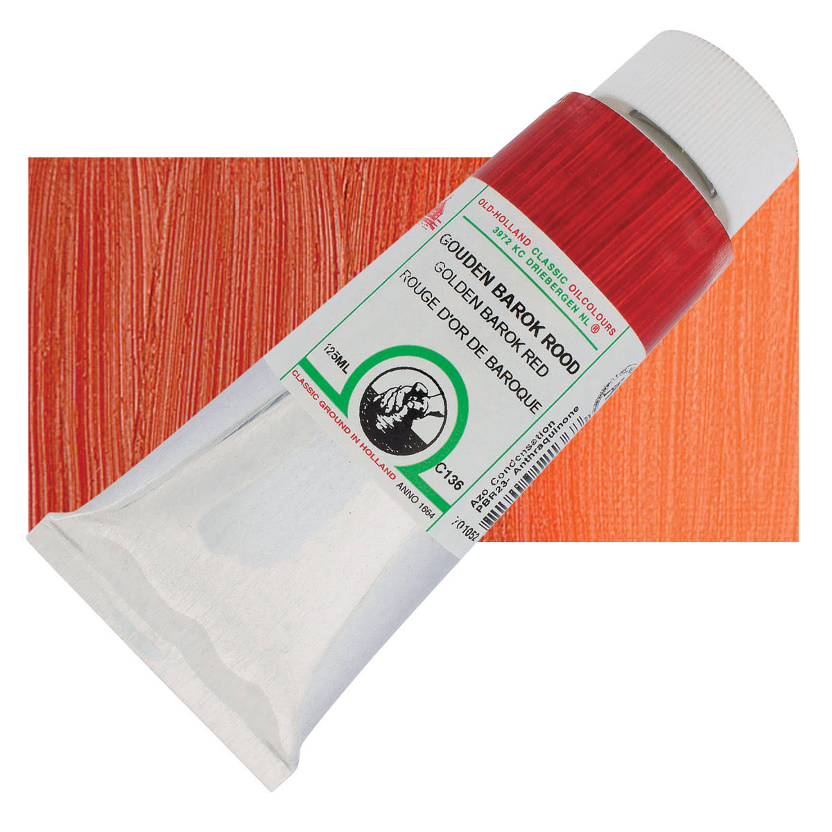 Golden Barok Red Oil Color, 125 ml Tube D481153