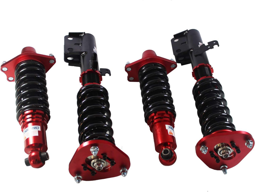 Red Full Coilover Struts Shocks Suspension Kit D3661
