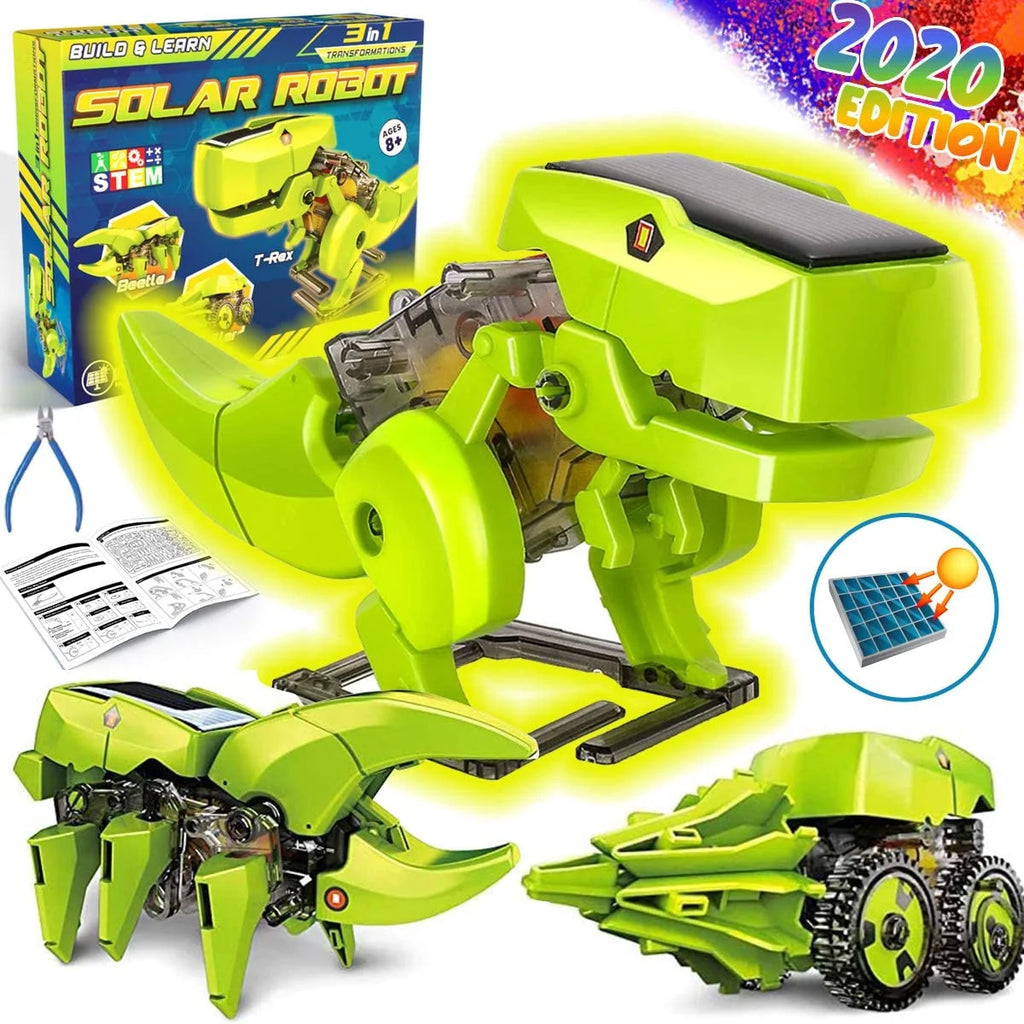 Solar Robot Kit 3-in-1 DIY Dinosaurs Robot Science Kits Toys B1109