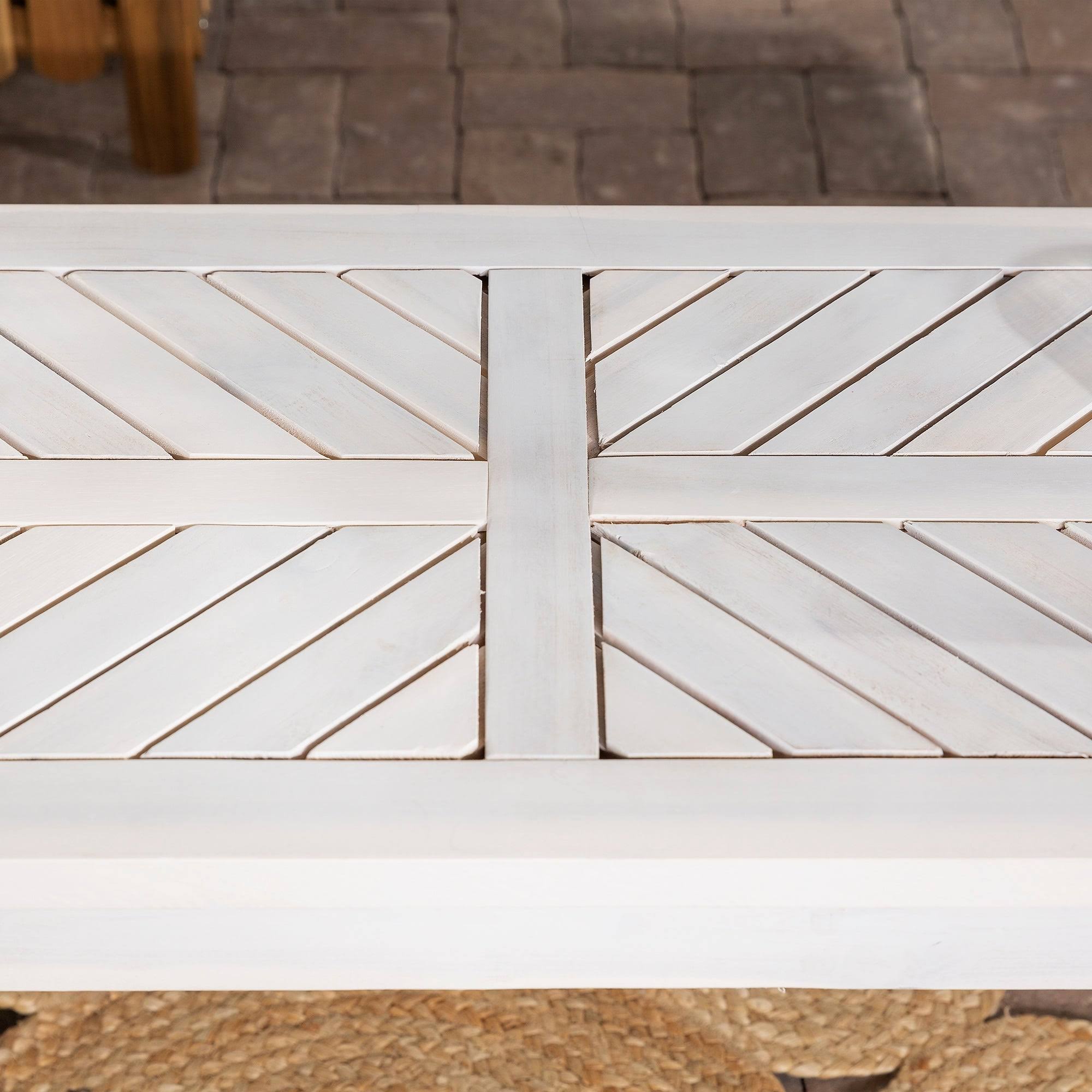 Dark Brown Chevron Patio Bench O6794