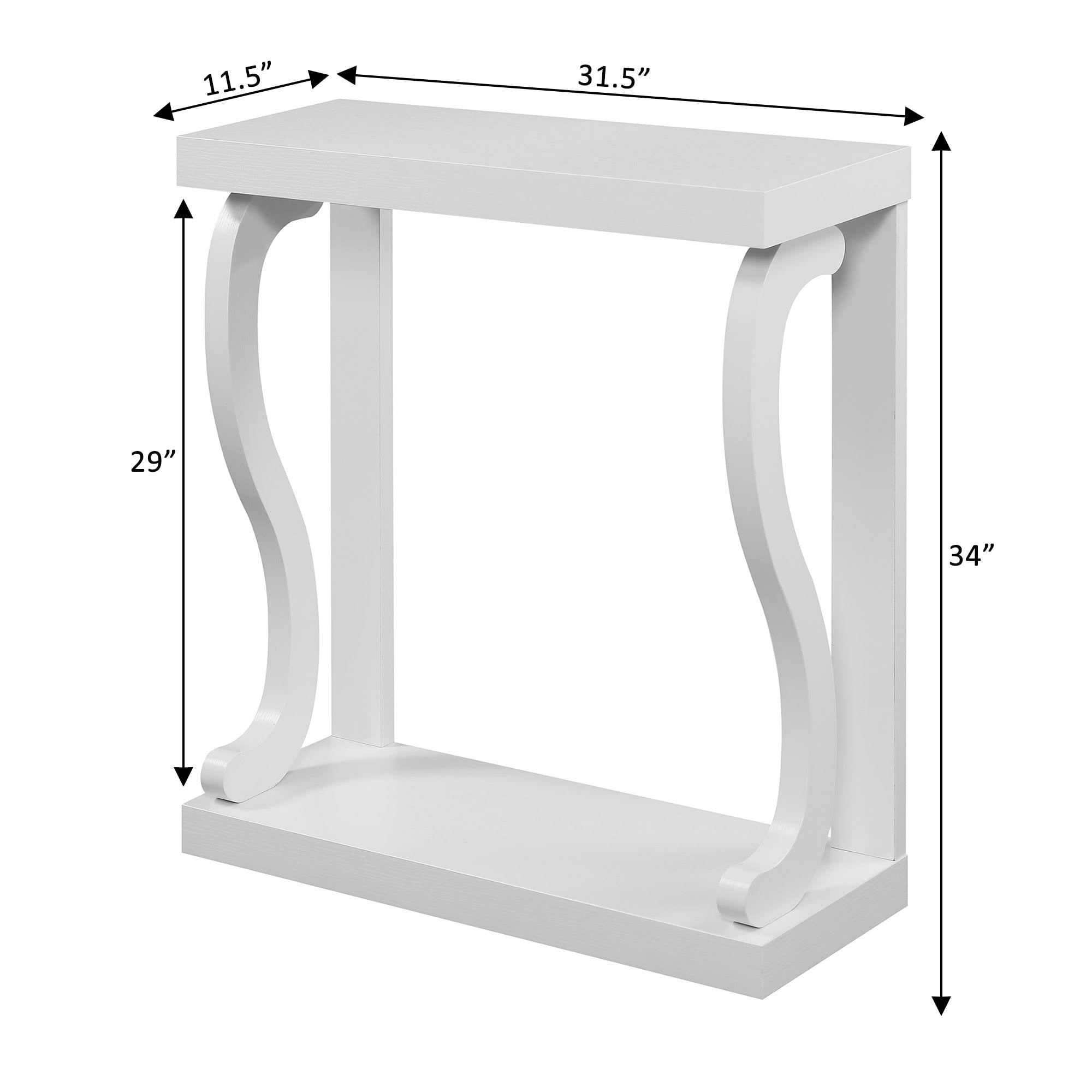 White Console Table A5160