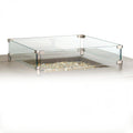 Square Glass Wind Guard for Fire Tables E1363