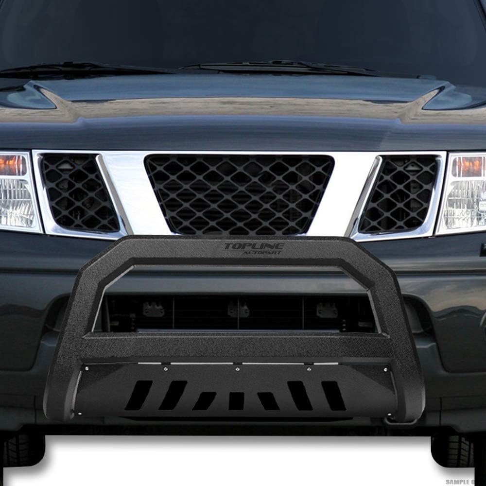 Textured Black Bull Bar Guard with Skid Plate L953535