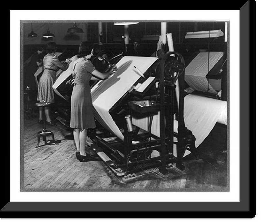 Framed Print, Women making shelter cloth for Army tents, 17-7/8" x 21-7/8" J206430