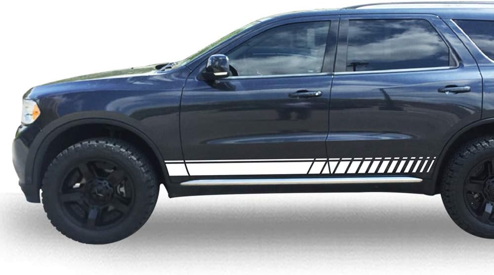 Black Sport Stripe Decal Sticker Kit Pack of 2 J269