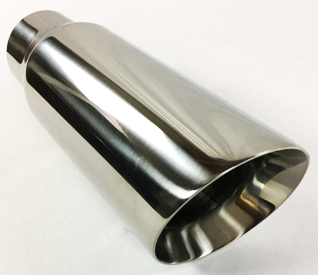 Polished Stainless Steel Double Wall Exhaust Tip Pack of 2 S844916