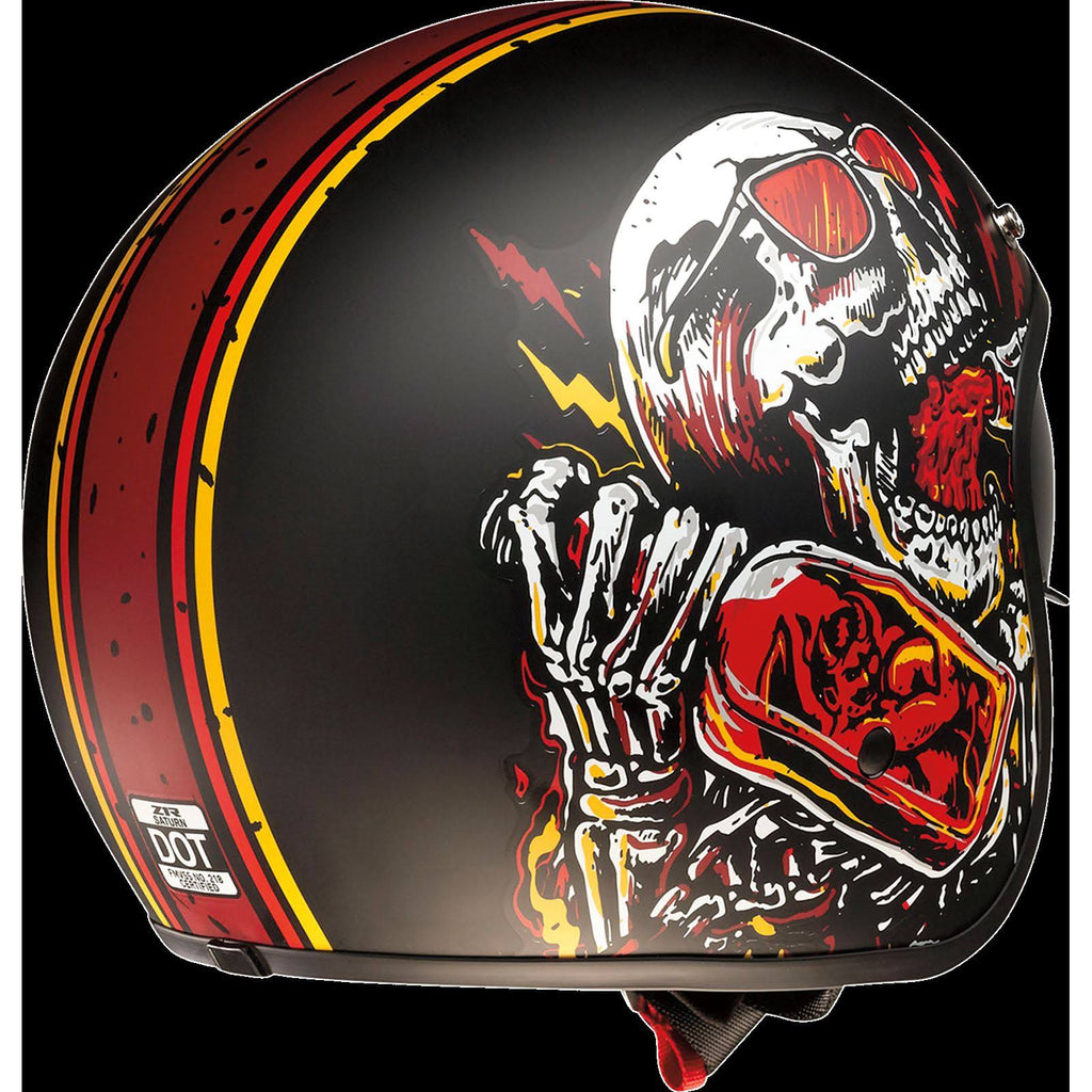 Black/Red Saturn Helmet B1334