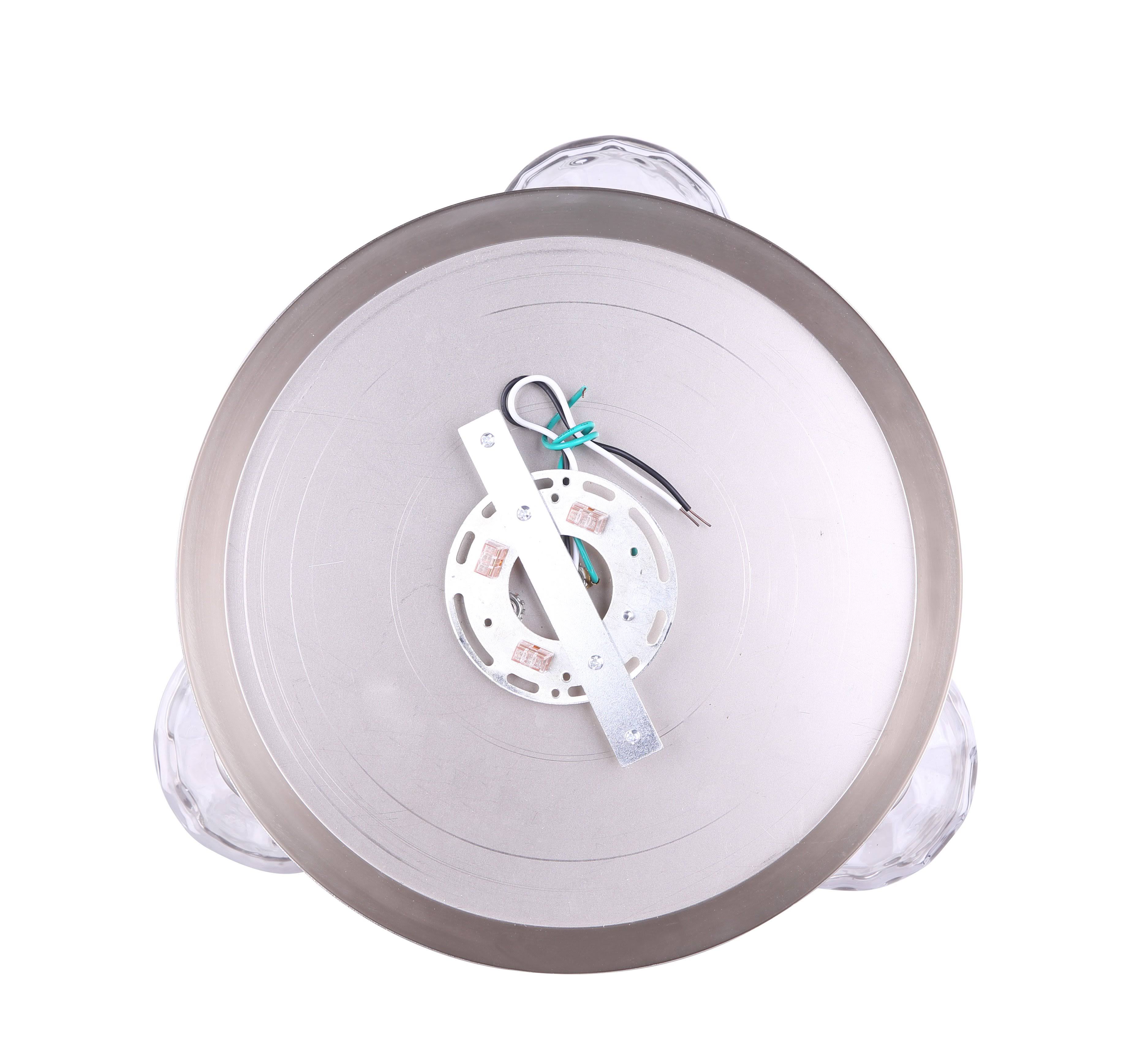 3 Light Semi-Flush Brushed Nickel L779
