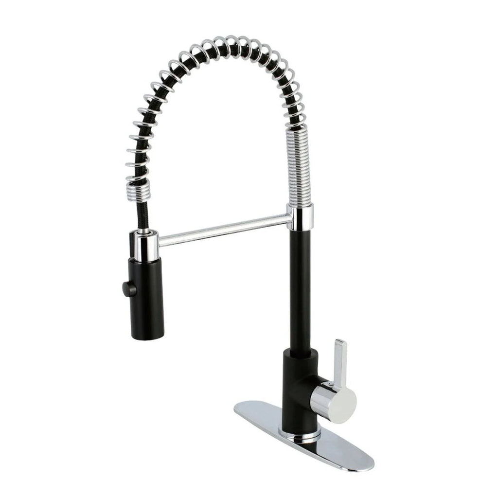 Satin Nickel Kitchen Faucet with Pull-Down Sprayer W176205