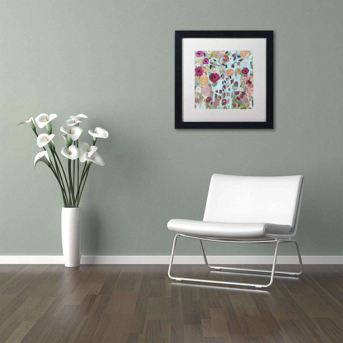 Black Matted Framed Art D82948