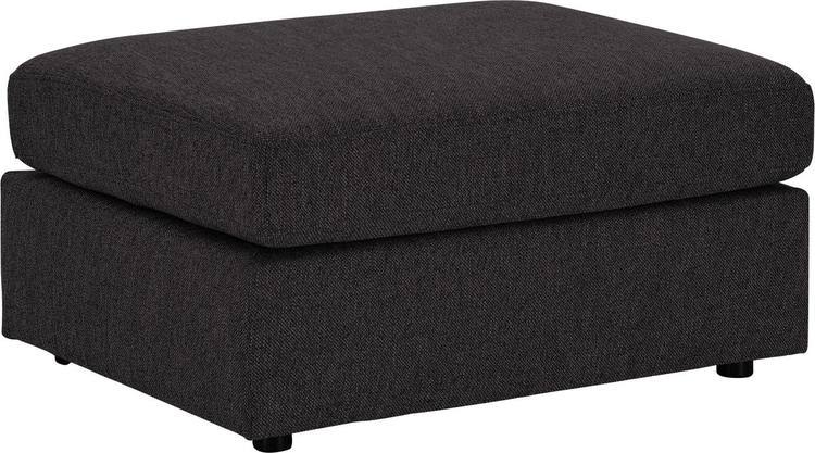 Dark Gray Linen Loveseat with Ottoman Y9738