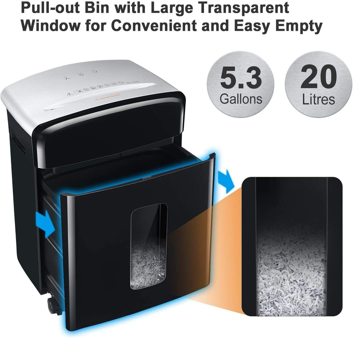 12-Sheet Micro Cut Paper Shredder with Pullout Basket, Black R234