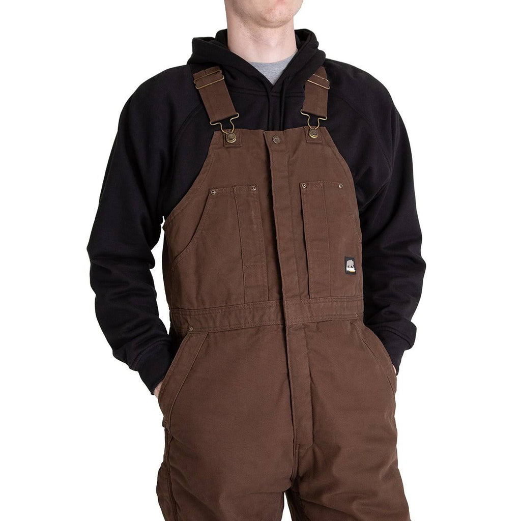 Regular Washed Insulated Bib Overall Black - 3XL D931378