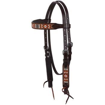 Beaded Browband Headstall C4784