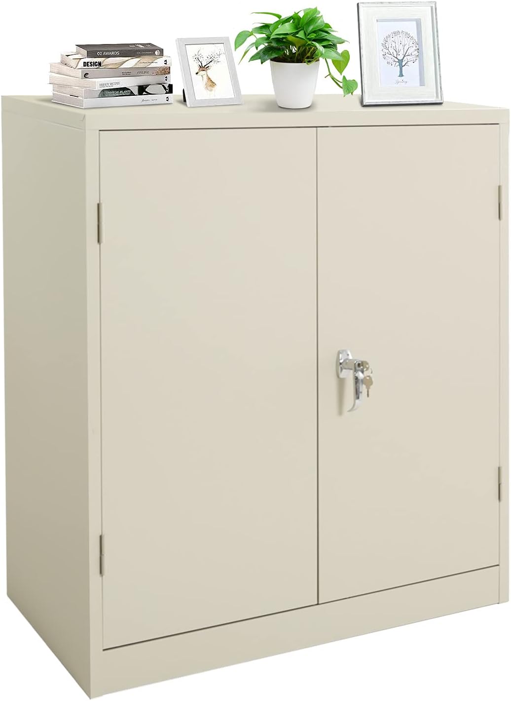 Lockable Metal Storage Cabinet with 2 Doors O329