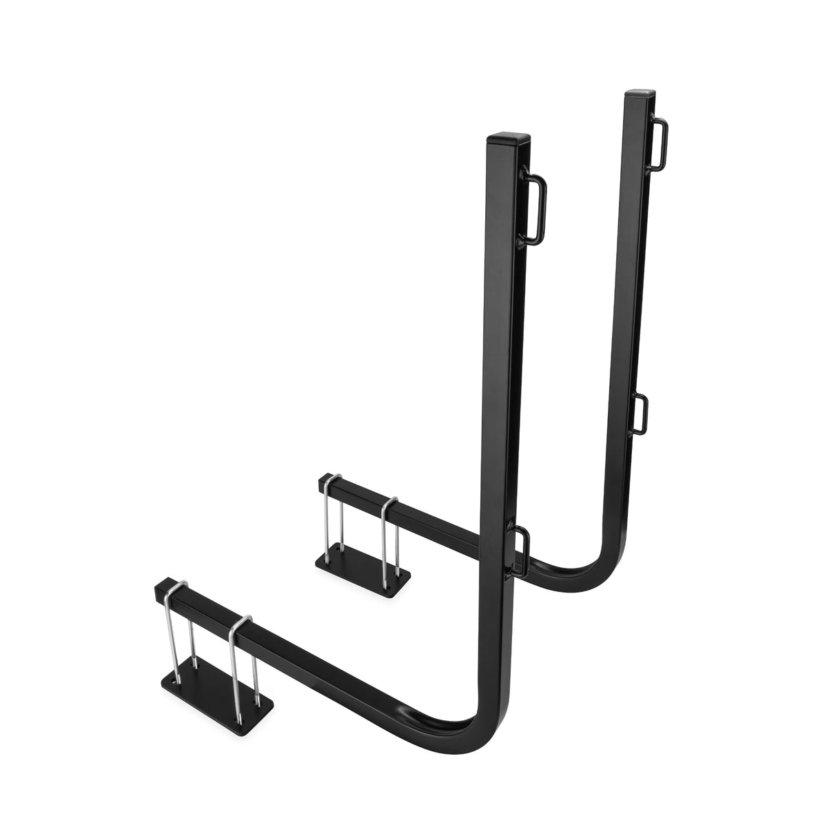 Black and Silver Powder-Coated Steel Tote Tank Holder V105