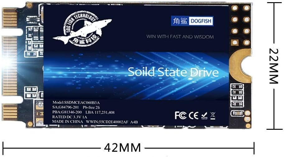 SSD SATA M.2 2242 500GB Internal Solid State Drive Pack of 2 K8873