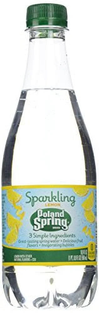 Lemon Natural Spring Water 16.9-Ounce Plastic Bottles, 24 Count T5630
