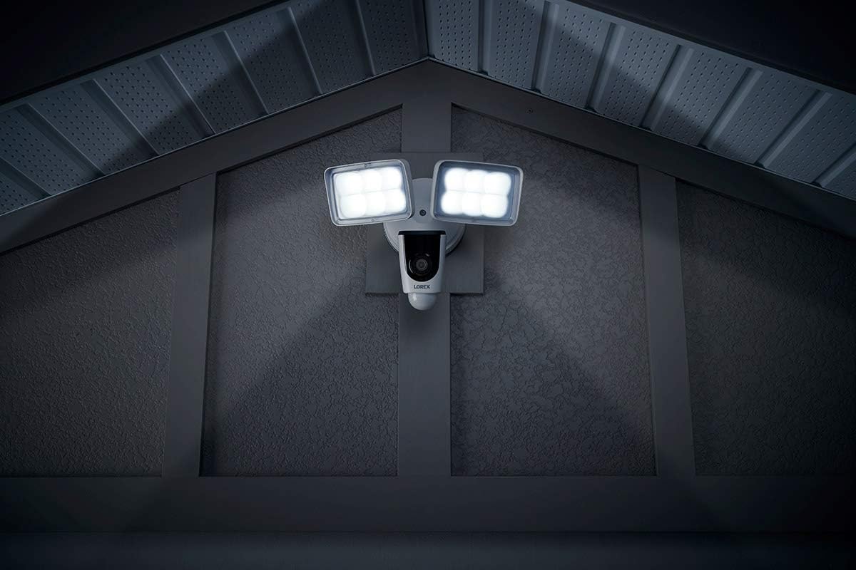 1080p Wi-Fi Dual Floodlight Camera with 32GB microSD Card B7827