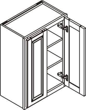 30 inch Wide 30 inch Tall 14 inch Deep Light Gray Kitchen Cabinet W629